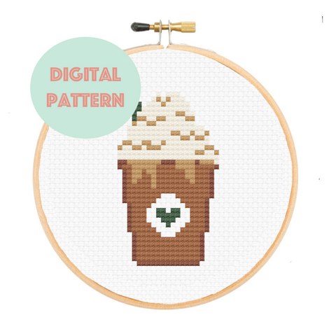 Starbucks Frappucino Cross Stitch - PDF Instructions