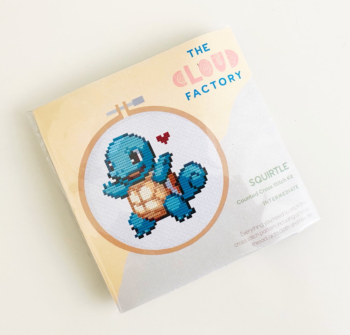 Male pokemon inspired cross stitch kit