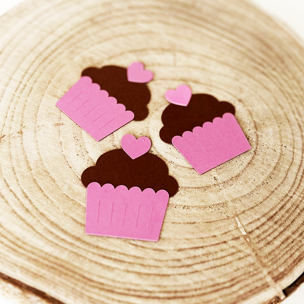 Cupcake Die Cuts - Set of 12 (Custom Size)