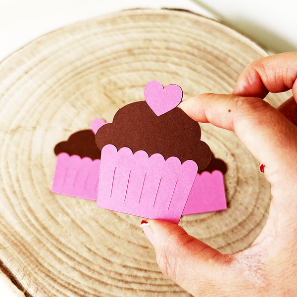 Cupcake Die Cuts - Set of 12 (Custom Size)