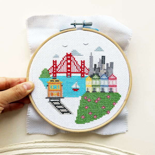 San Francisco - DIY Cross Stitch Kit