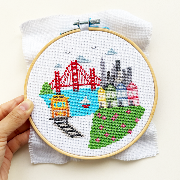 San Francisco - DIY Cross Stitch Kit