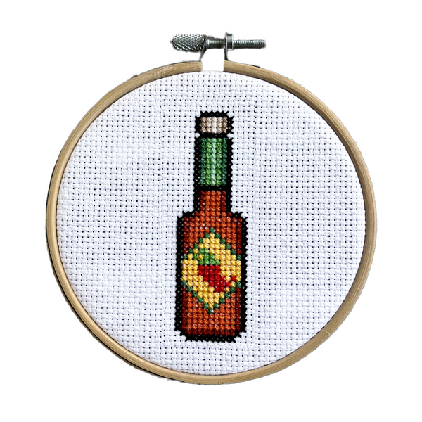 Hot Sauce - DIY Cross Stitch Kit