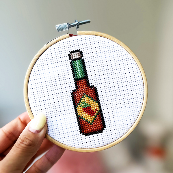 Hot Sauce - DIY Cross Stitch Kit