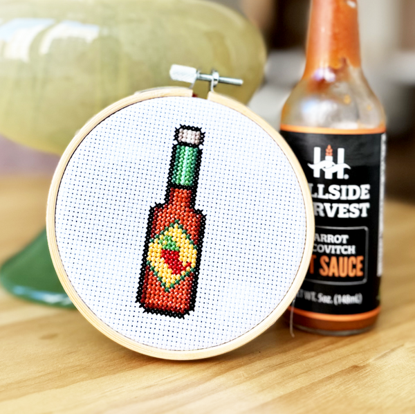 Hot Sauce - DIY Cross Stitch Kit