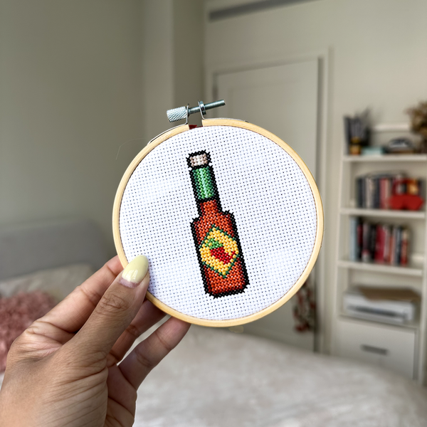 Hot Sauce - DIY Cross Stitch Kit