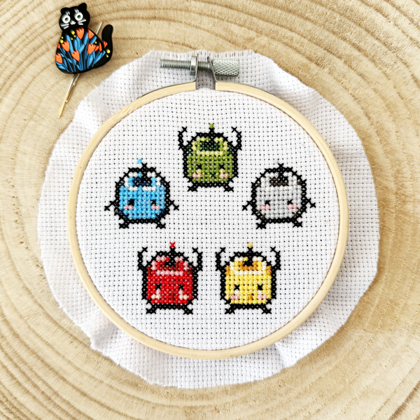 Stardew Valley Junimo Cross Stitch Kit 4" hoop