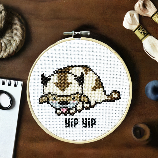 Appa from Avatar the Last Airbender - DIY Cross Stitch Kit