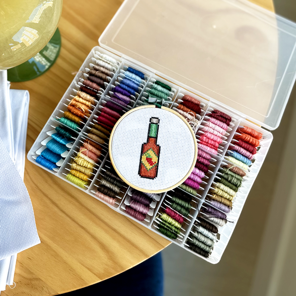 Hot Sauce - DIY Cross Stitch Kit
