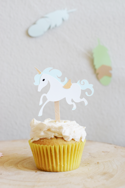 Pastel Pegasus Cupcake Toppers - Set of 12