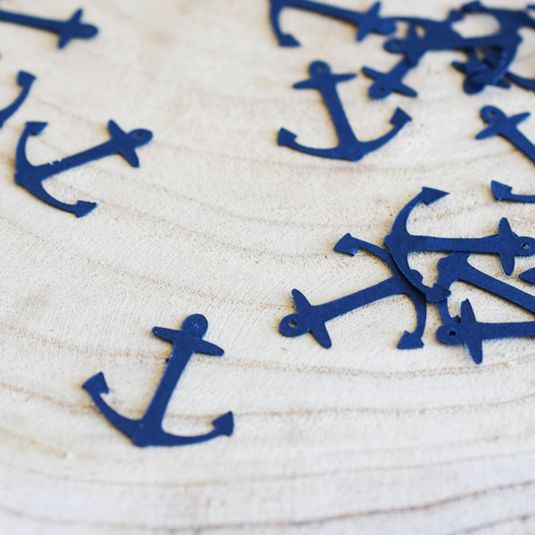 Navy Anchor Table Confetti