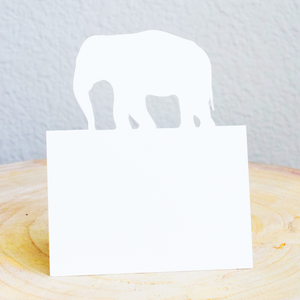 White Elephant Placecards - Set of 12
