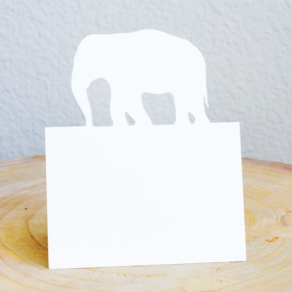 White Elephant Placecards - Set of 12