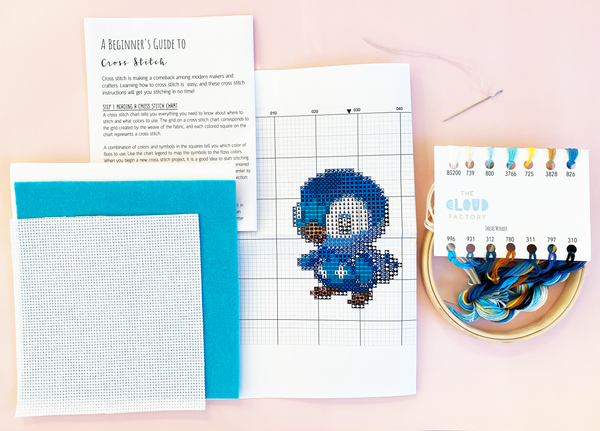 Piplup - DIY Cross Stitch Kit