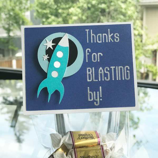 Thanks for Blasting By! Favor Bags - Set of 12