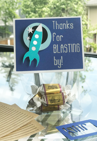 Thanks for Blasting By! Favor Bags - Set of 12