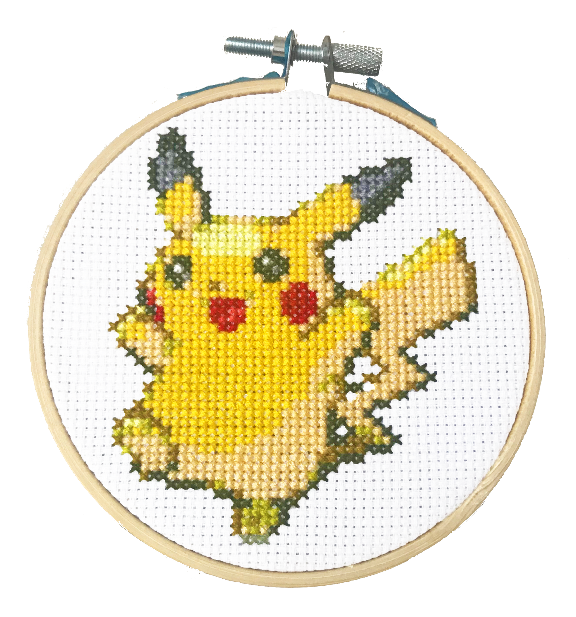 Pikachu - DIY Cross Stitch Kit – TheCloudFactory pikachu-diy-cross-stitch-kit-thecloudfactory