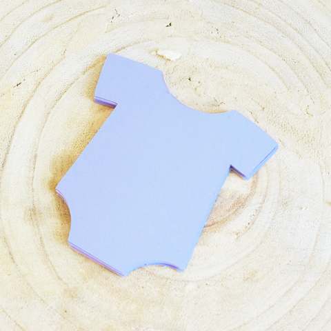 24 baby onesie die cuts in a color of your choice
