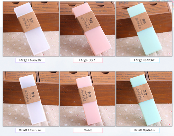 Pastel Translucent Pencil Case - Choose Color, Size