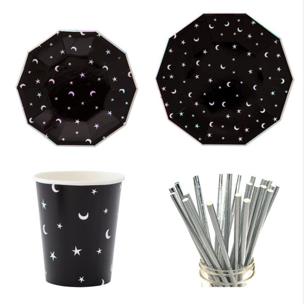 Starry Night Paper Cups - Set of 8