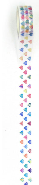 Ruban Washi Diamant Arc-en-Ciel - 3 cm