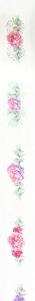 水彩玫瑰纸胶带 - 3cm