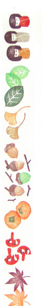Autumn Leaves and Dolls Washi Tape - 3cm