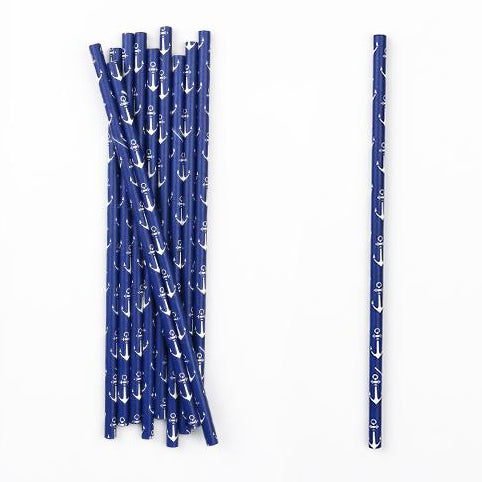 Anchor Paper Straws - 25 Pieces