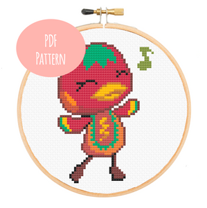 Ketchup from Animal Crossing Cross Stitch - PDF Instructions